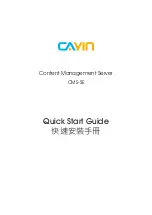 Предварительный просмотр 1 страницы Cayin CMS-SE Quick Start Manual