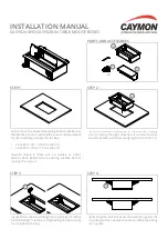 Preview for 1 page of CAYMON CASY024 Installation Manual