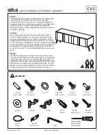 CB2 ALBA Assembly Instructions Manual предпросмотр