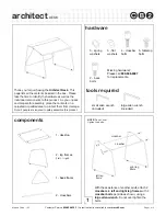 CB2 Architect Desk Assembly Instructions preview
