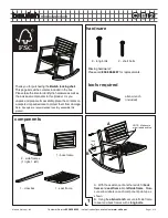 Preview for 1 page of CB2 Beulah rocking chair Assembly Instructions