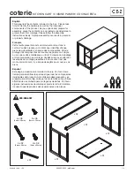 Preview for 1 page of CB2 COTERIE Assembly Instructions