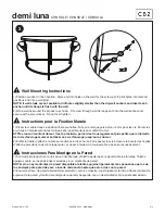 Предварительный просмотр 4 страницы CB2 demi luna Assembly Manual