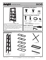 CB2 Dwight 5-Shelf Bookcase Assembly Instructions предпросмотр