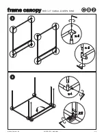 Preview for 4 page of CB2 FRAME CANOPY Assembly Instructions Manual