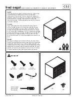 Preview for 1 page of CB2 FRED SEGAL Assembly Instructions