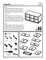 CB2 OBERLIN Assembly Instructions Manual preview