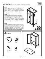 CB2 ODEAN Assembly Instructions preview