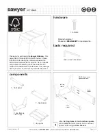 Предварительный просмотр 1 страницы CB2 Sawyer Assembly Instructions