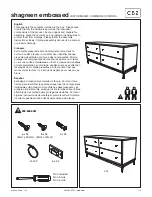 Preview for 1 page of CB2 SHAGREEN EMBOSSED Assembly Instructions