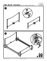 Preview for 2 page of CB2 Slip Duck Canvas King Bed Manual