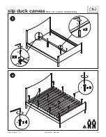 Preview for 3 page of CB2 Slip Duck Canvas King Bed Manual