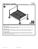 Preview for 4 page of CB2 Slip Duck Canvas King Bed Manual