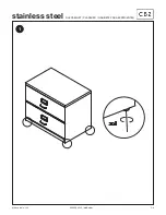 Предварительный просмотр 2 страницы CB2 STAINLESS STEEL FILE CABINET Assembly Instructions Manual