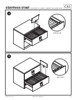 Предварительный просмотр 5 страницы CB2 STAINLESS STEEL FILE CABINET Assembly Instructions Manual