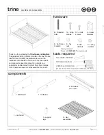 CB2 Trine Queen or King Bed Assebly Instructions preview