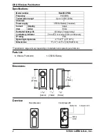 Preview for 2 page of CBA RA-4961-PBQ Manual