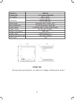 Предварительный просмотр 9 страницы CBC CEM-15A Operation Manual