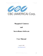 Предварительный просмотр 1 страницы CBC Megapixel Camera User Manual