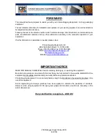 Preview for 3 page of CBE 250 Safety Installation And Maintenance Instructions