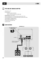 Предварительный просмотр 28 страницы CBE Energy Line BDS180 User Manual