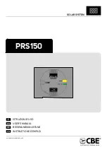 CBE PRS150 User Manual предпросмотр