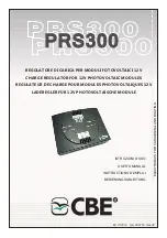 CBE PRS300 User Manual предпросмотр