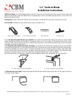 CBM 3.5 Vertical Blinds Installation Instructions preview