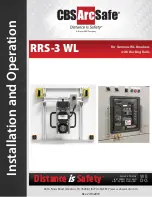 Preview for 1 page of CBS ArcSafe RRS-3 WL Installation And Operation Manual