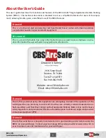 Preview for 3 page of CBS ArcSafe RRS-3 WL Installation And Operation Manual