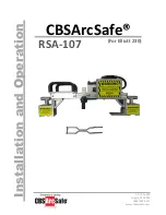 CBS ArcSafe RSA-107 Installation And Operation preview