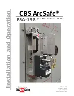 CBS ArcSafe RSA-138 Installation And Operation Manual preview