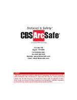 Предварительный просмотр 7 страницы CBS ArcSafe RSA-138 Installation And Operation Manual