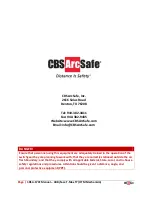 Preview for 6 page of CBS ArcSafe RSA-174F Installation And Operation Manual