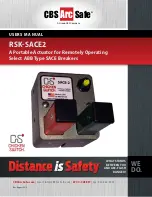 Preview for 1 page of CBS ArcSafe RSK-SACE2 User Manual