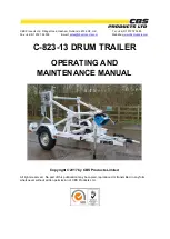 CBS Products C-823-13 Operating And Maintenance Manual preview