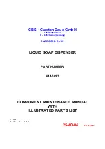 CBS 644-0027 Component Maintenance Manual With Illustrated Parts List предпросмотр