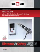 Preview for 1 page of CBS ArcSafe RRS-3-LAR1 User Manual