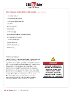 Preview for 2 page of CBS ArcSafe RRS-3-LAR1 User Manual