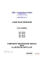 CBS B822 Series Component Maintenance Manual With Illustrated Parts List preview