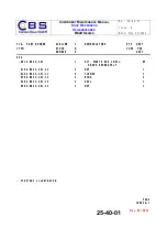 Предварительный просмотр 112 страницы CBS B822 Series Component Maintenance Manual With Illustrated Parts List