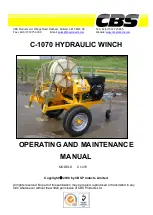 Preview for 1 page of CBS C-1070 Operating And Maintenance Manual