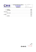 Preview for 9 page of CBS SD300BU-88 Component Maintenance Manual With Illustrated Parts List