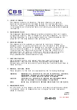 Preview for 14 page of CBS SD300BU-88 Component Maintenance Manual With Illustrated Parts List