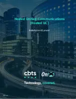 CBTS ONX Hosted UC Installation Manual предпросмотр