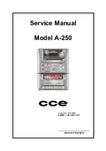 CCE A-250 Service Manual preview