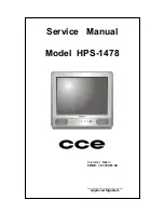 CCE HPS-1478 Service Manual предпросмотр