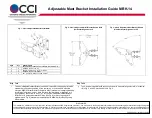 CCi MBK-14 Installation Manual preview