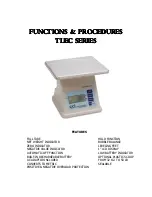 Preview for 1 page of CCi TLEC Series Functions & Procedures