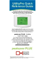 Предварительный просмотр 1 страницы CCM peaksaver PLUS Quick Reference Manual